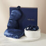 Silk Addict 100% Mulberry Silk Navy Gift Set, thumbnail 3 of 7