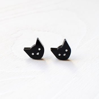 cat earrings by finest imaginary | notonthehighstreet.com