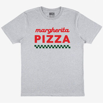 Margherita Pizza Men’s Slogan T Shirt, 3 of 3