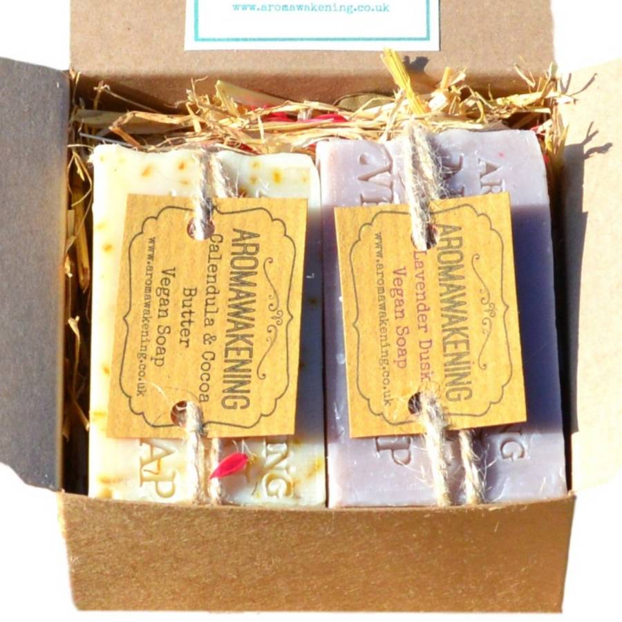 Vegan Soap Gift Box By Aromawakening
