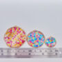 Colourful Sparkly Disco Earrings Hand Made Medium, thumbnail 5 of 8