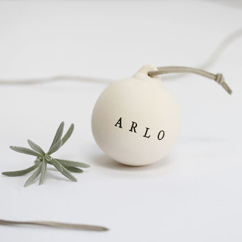 Personalised Ceramic Christmas Bauble, 3 of 6
