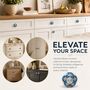 Blue Floral Round Shaped Ceramic Cabinet Knob, thumbnail 6 of 8