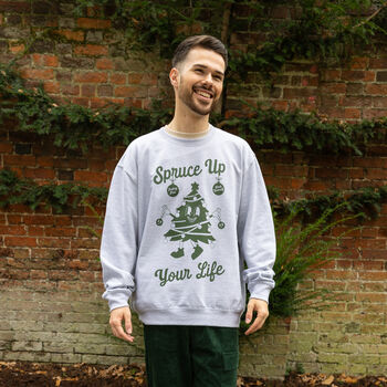 Spruce Up Your Life Men's Christmas Jumper, 4 of 4