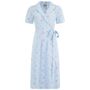 Peggy Dress In Powder Blue Rose 1940s Vintage Style, thumbnail 1 of 2