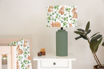 Bunny And Leaves Children's Lampshade, 2 of 2