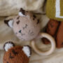 Lynx Cat Teething Ring Rattle For Baby, thumbnail 1 of 6