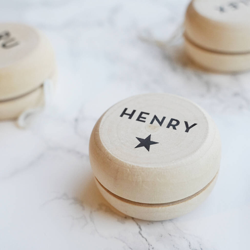 Image of Personalised Solid Wooden Yo Yo