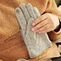 Men's Merino Wool Tartan Stripe Gloves, thumbnail 7 of 11