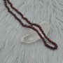 Red Garnet Beaded Necklace, thumbnail 1 of 8