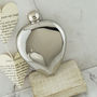 Heart Shaped Valentines Hip Flask Personalised, thumbnail 3 of 5
