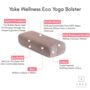 Eco Suede Yoga Bolster, thumbnail 6 of 6