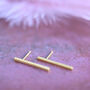 Minimalist Sm Bar Earrings, thumbnail 4 of 4