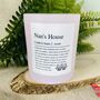 Personalised Nan's House Definition Candle, thumbnail 4 of 12