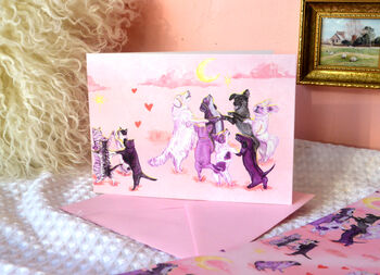 Dog And Cat Valentines Card, 4 of 5