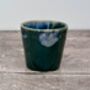 Dark Green Patterned Espresso Cup, thumbnail 1 of 2