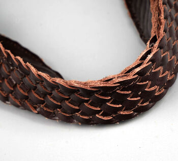 Hand Woven Genuine Leather Shopping Bag, 7 of 12
