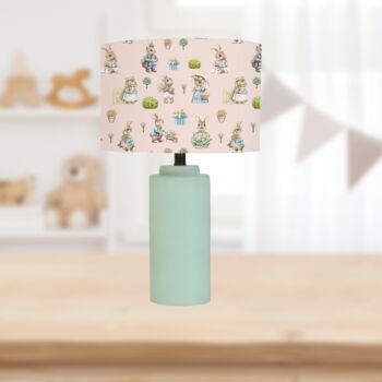 Bunny Family Lampshade, Blush Pink, 2 of 2