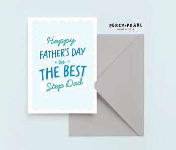Best Step Dad Happy Father's Day Card, 2 of 4