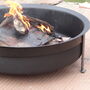 Hand Hammered Black Fire Pit, thumbnail 4 of 5