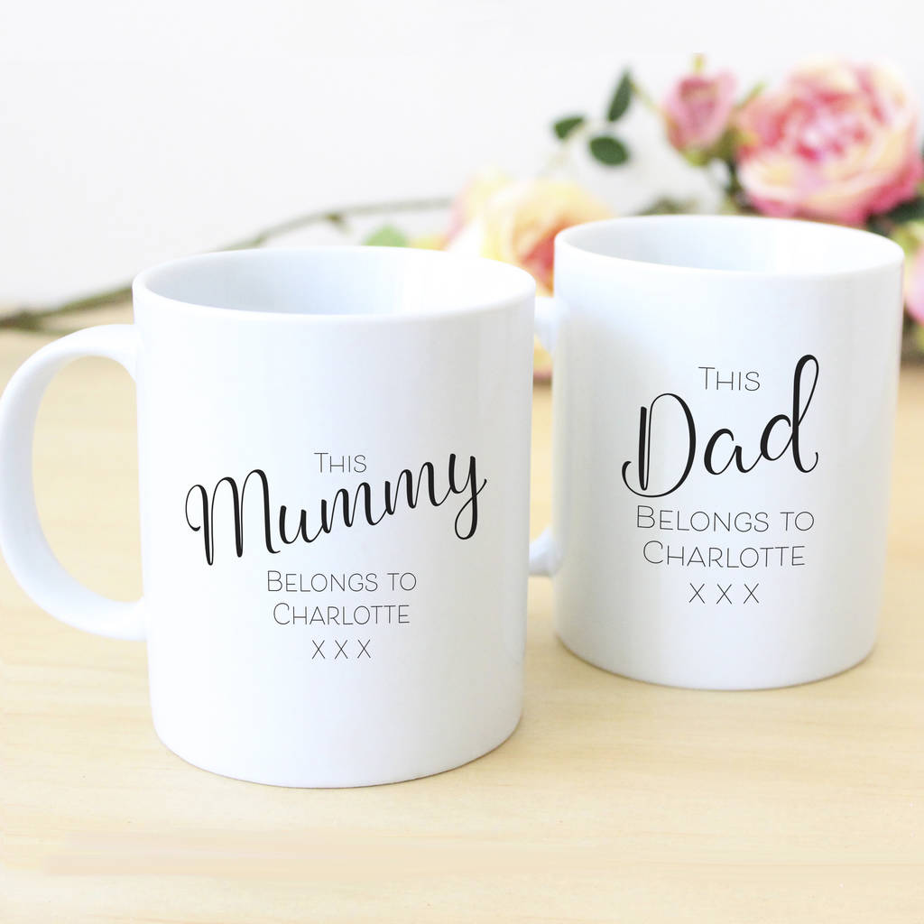 Dad Belongs To… Personalised Mug Set 