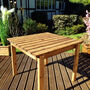 Small Wooden Garden Square Table, thumbnail 3 of 3