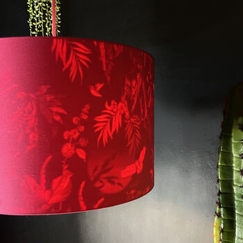 Twilight Deadly Night Shade Lampshade In Watermelon, 2 of 10