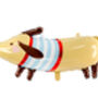 36' Sausage Dog Dachshund Party Balloon, thumbnail 2 of 2