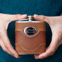 Personalised Leather Hip Flask, thumbnail 3 of 12