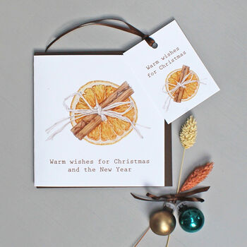 Christmas Gift Tags With Orange And Cinnamon, 3 of 3