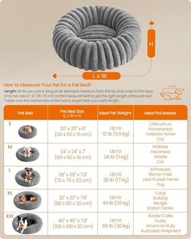 Small Dog Bed Soft Washable Pet Bed, 2 of 5