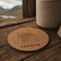 The Highlands 'Glencoe Highland Cow' Round Cork Coaster | Homeware | Tableware, thumbnail 1 of 2