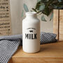 Loft 'Farm Fresh' Ceramic Milk Bottle In Gift Box, thumbnail 1 of 5