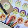 Personalised Seasonal Rainbow Stickers, thumbnail 6 of 8