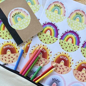 Personalised Seasonal Rainbow Stickers, 6 of 8