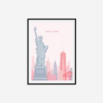 Minimalist New York Travel Print, 5 of 8