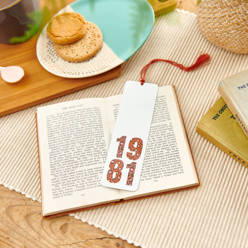 Personalised Birthday Bookmark By Sunday's Daughter