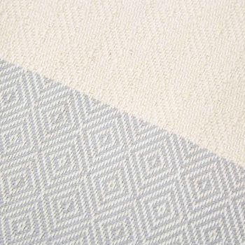 Hammam Towel/ Bath Towel Grey Geometric, 2 of 3