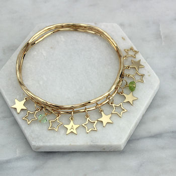 Personalised Star Bangles With Swarovski Crystals, 5 of 12