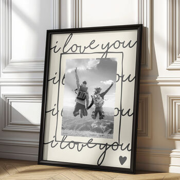 Photo Love Print | Personalised I Love You Gift, 2 of 5