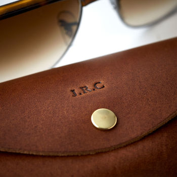 Personalised Leather Glasses Case, 4 of 6