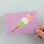 Dango Mini Print, Japanese Food Print, Rice Balls Art, thumbnail 3 of 3