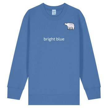 Organic Cotton Embroidered Polar Bear Sweatshirt, 2 of 11