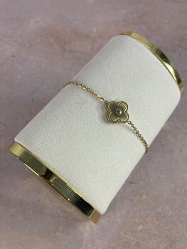 Gold Clover Bracelet, 3 of 6