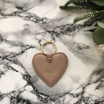 Personalised Saffiano Heart Keyring, 8 of 10