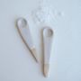 Handmade White Mini Pottery Salt Or Spice Spoon, thumbnail 9 of 9