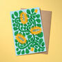 Floral Sunflowers Greeting Card, thumbnail 1 of 3