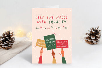 10 Women's Empowerment Feminist Christmas Cards, 3 of 12