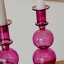 Luna Lavender Bubble Glass Candle Holder, thumbnail 2 of 3