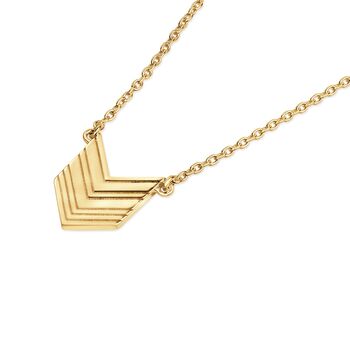 Arrow Pendant Necklace Silver, Gold Or Rose Gold, 3 of 12